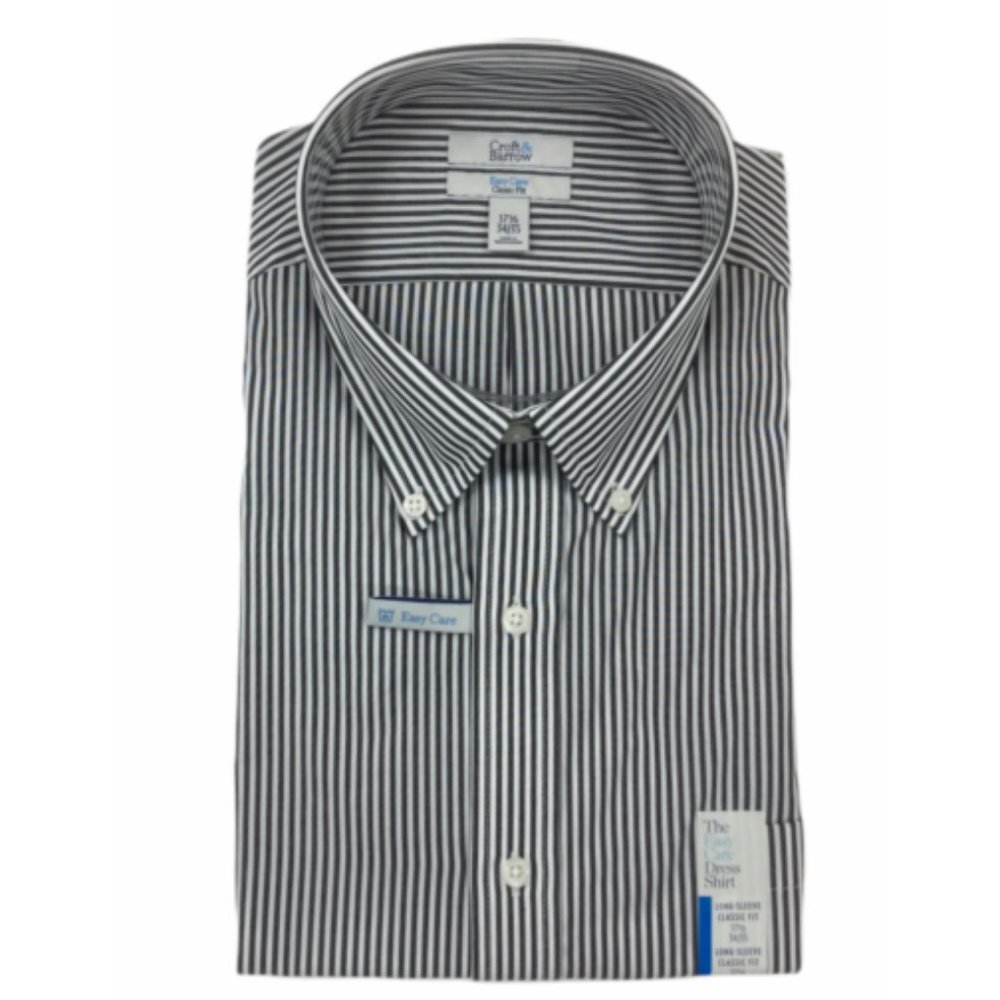 Men's Croft & Barrow Classic-Fit Easy-Care Button-Down Collar Dress Shirt  17.5"